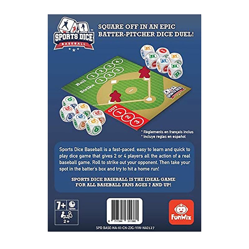 FoxMind, Baseball Sport Dice Game, for Baseball Fans, Easy to Play, Travel Sized - Image 5